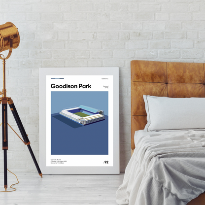 Goodison Park Stadium - Everton FC Minimalistic Art Print
