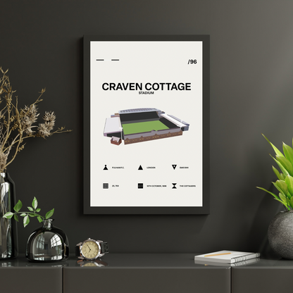 Craven Cottage Stadium - Fulham FC Simple Art Print