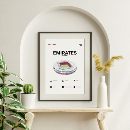 Emirates Stadium - Arsenal FC Simple Art Print