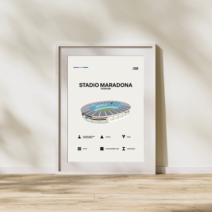 STADIO DIEGO ARMANDO MARADONA - MINIMALISTIC VARIANT