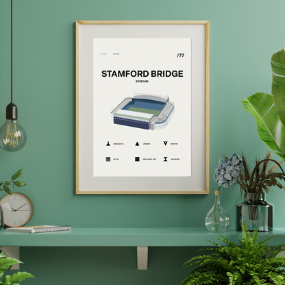 Stamford Bridge Stadium - Chelsea FC Simple Art Print