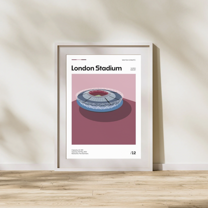 London Stadium - West Ham FC Minimalistic Art Print