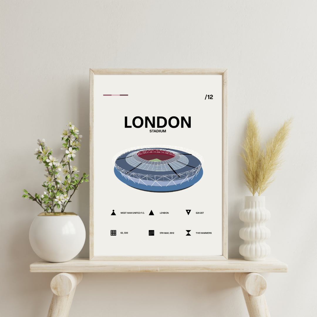 London Stadium - West Ham FC Simple Art Print