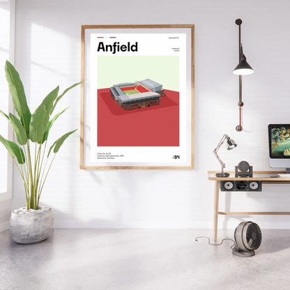 Anfield Stadium - Liverpool FC Minimalistic Art Print