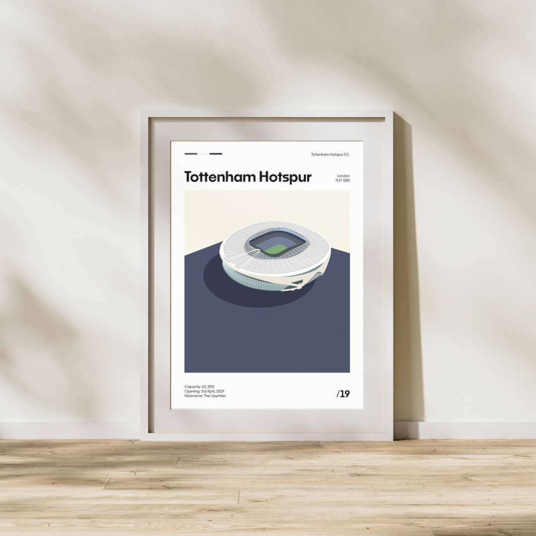 Tottenham Hotspur Stadium - Minimalistic Art Print